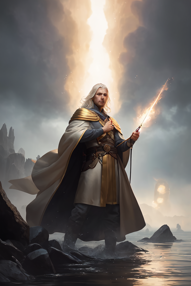 07021-1390193191-photorealistic photo of a handsome young male wizard, white wizard shirt with golden trim, white robe moving in the wind, long w.png